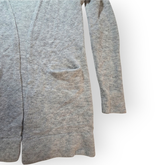 Wilfred Longline Open-Front Cardigan Heather Grey Size Large - Picture 3 of 10